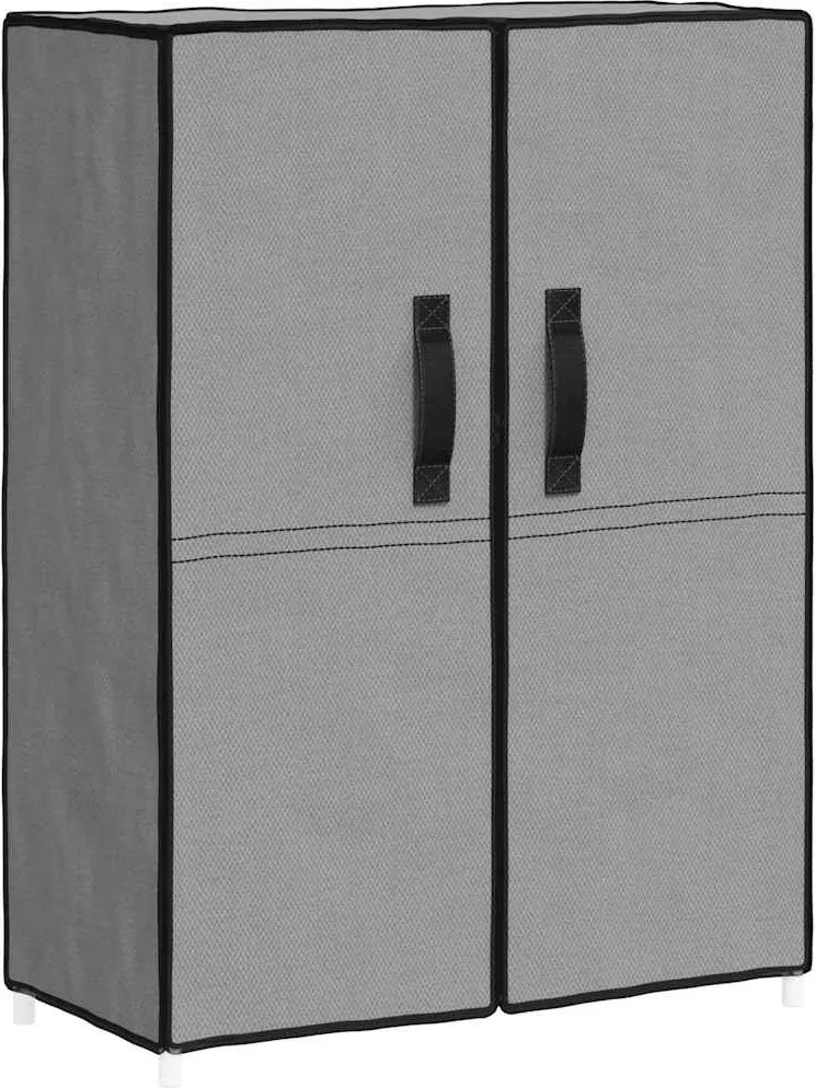 vidaXL Pantofar, gri, 60x28x90 cm, material textil