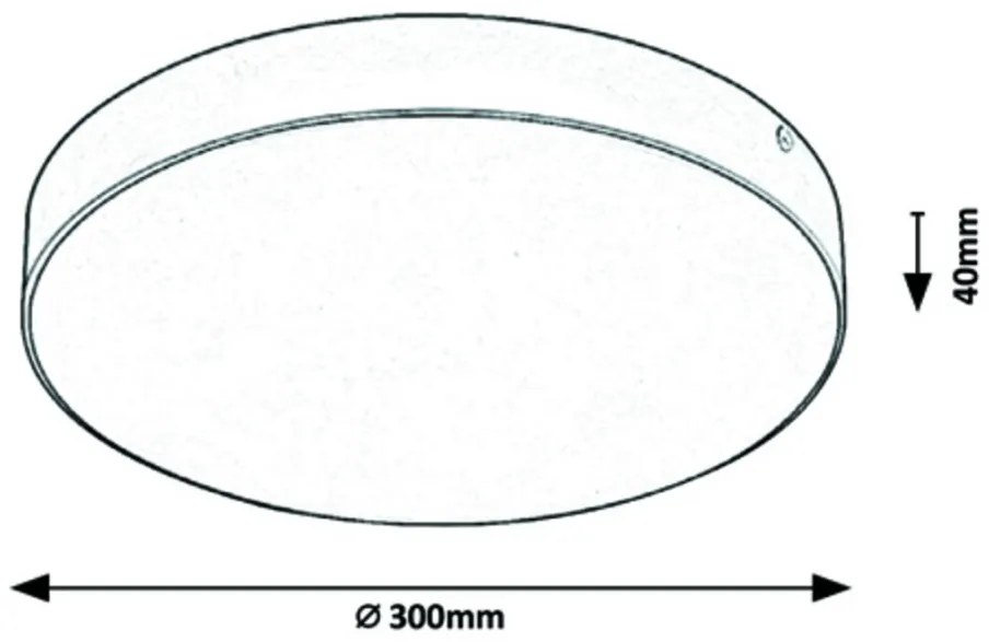 Plafoniera LED slim de exterior IP44 Tartu alb 30cm