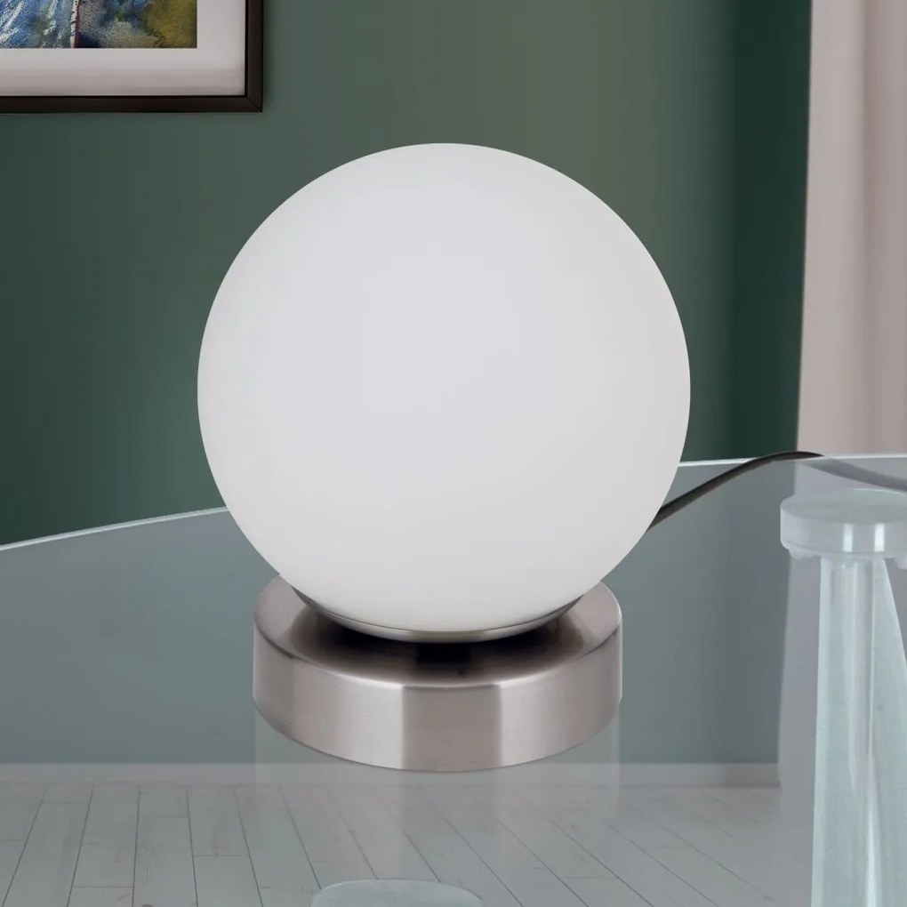 Lampa LED dimabila cu Touch stil minimalist TRICIA satin/opal