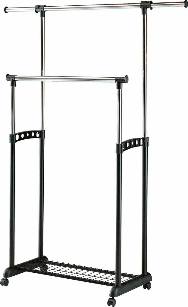 Stander haine WU11, negru, otel/plastic, 142x44x170 cm