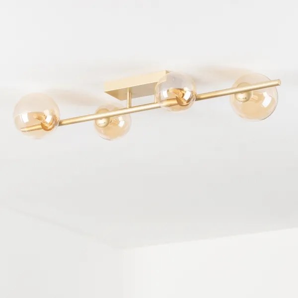 Lustră LED aplicată Brilagi MILLA 4xG9/3W/230V auriu