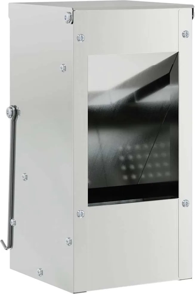 vidaXL Urmărire pentru iepuri Argintiu 12,5 x 12,5 x 25 cm