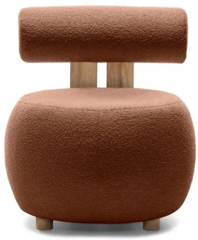 Fotoliu design maro HANNA, stejar
