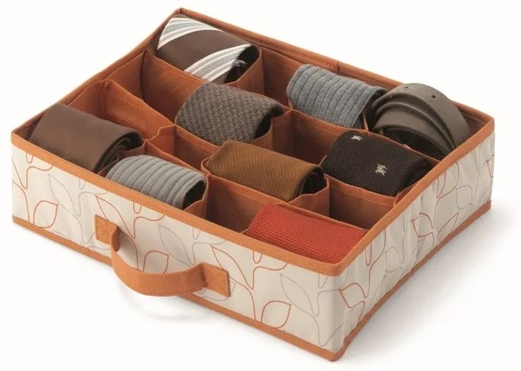 Set 2 cutii depozitare pentru sertar Cosatto Bloom, lățime 37 cm, portocaliu