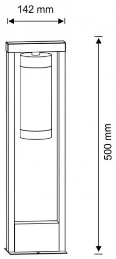 Lampă de exterior SPECTRA 1xE27/10W/230V IP44 50 cm