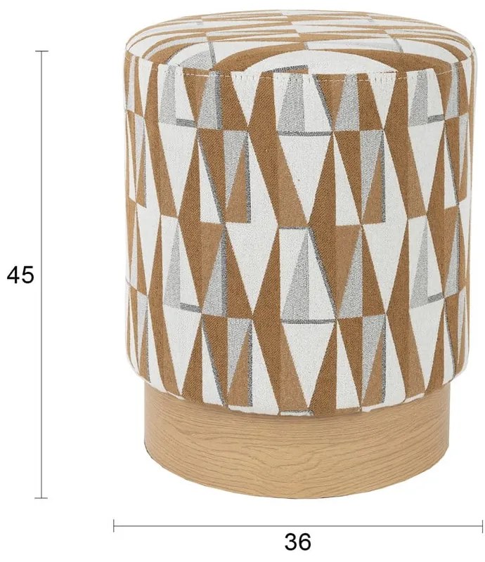 Taburet maro Ziggy – White Label