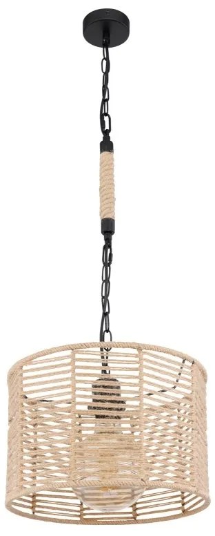 Pendul design modern Halia negru, maro 31cm