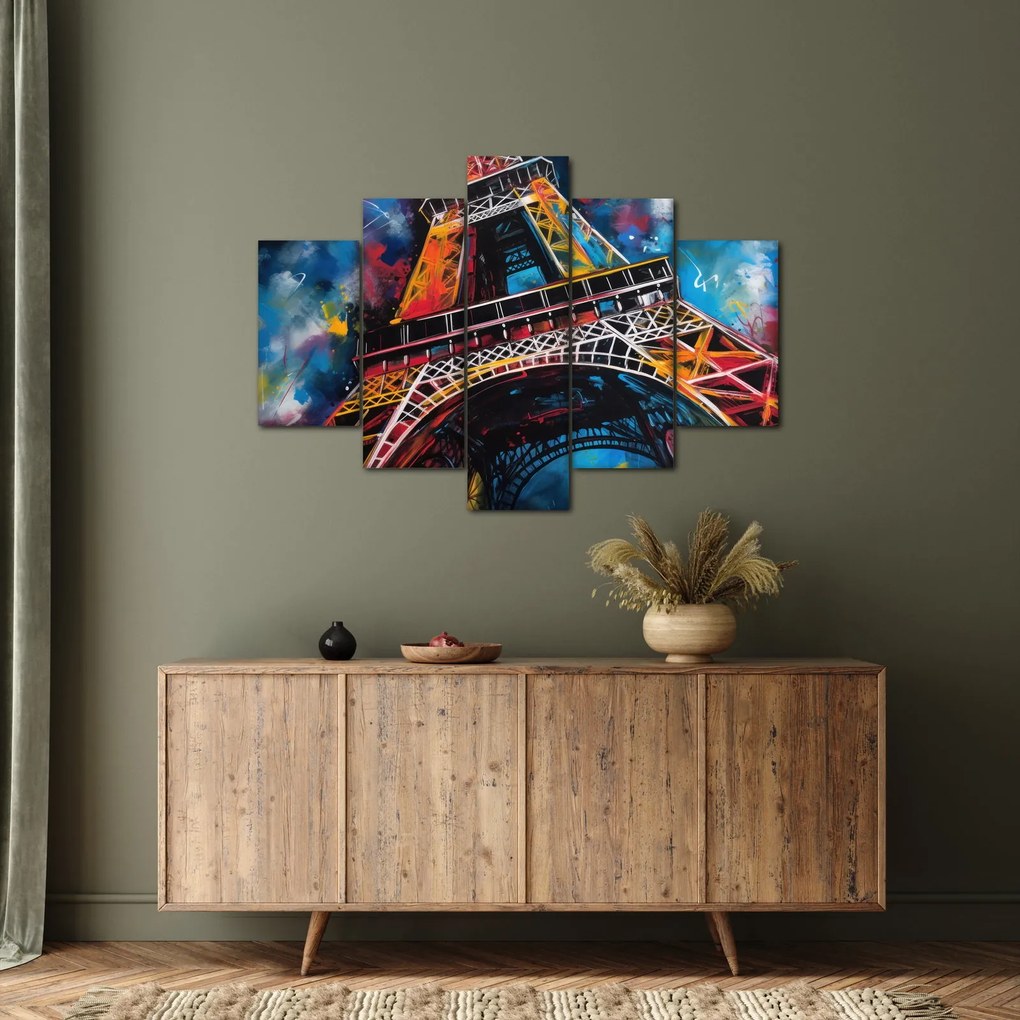Tablou - Pictură a Turnului Eiffel II. (150x105 cm)