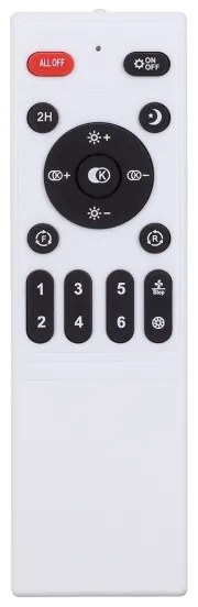 Brilagi-LED Lampă cu ventilator, dimabilă LED/50W/230V 3000-6500K negru+DO