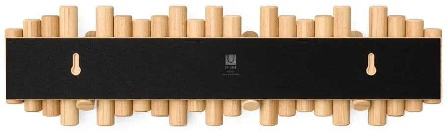 Cuier de perete în culoare naturală din lemn de pin 61 cm Picket – Umbra