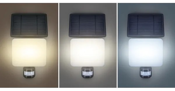 Solight WO785 - Proiector solar LED 11W cu senzor, 3,7V 4400mAh IP54