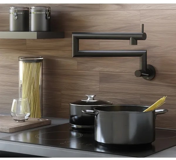 KFA Armatura DUERO POT FILLER 6623-030-81 - Baterie de bucătărie cu braț articulat, negru mat