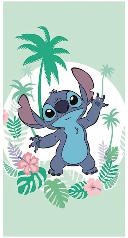 Disney Lilo și Stitch Green prosop de baie, prosop de plajă 70x140cm