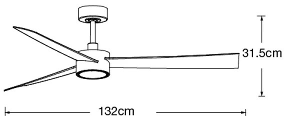 Ventilator LED dimabil Lucci air 21610349 CLIMATE 1xGX53/12W/230V alb + telecomandă