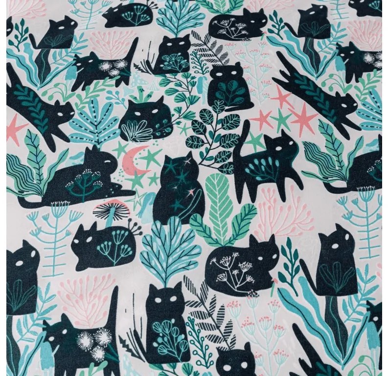 Lenjerie de pat din microfibra CREEPY CATS colorat Dimensiune lenjerie de pat: 70 x 90 cm | 140 x 200 cm