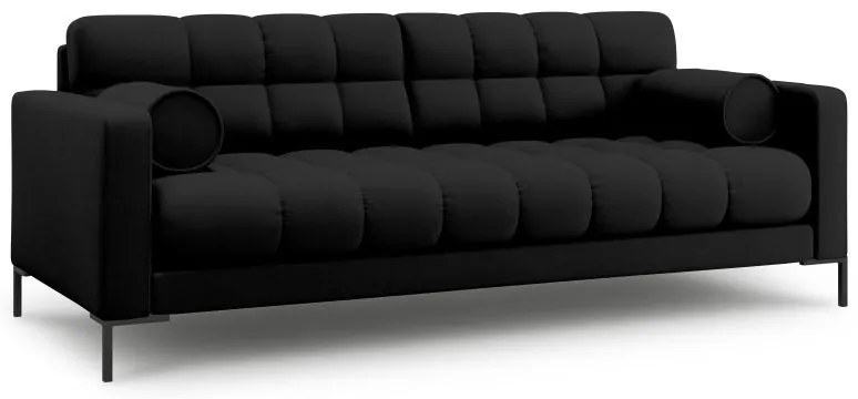 Canapea Bali 3 locuri stofa/picioare negre L177 cm