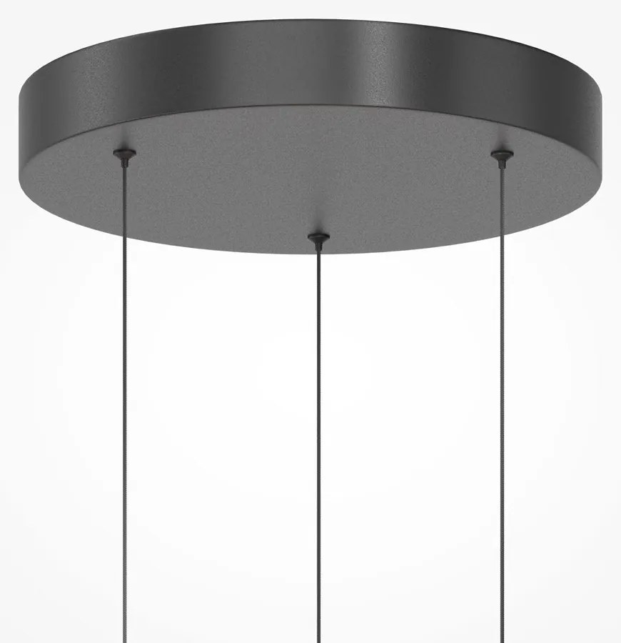 Lustra cu 3 pendule LED, Sticla, Multicolor, Misterio