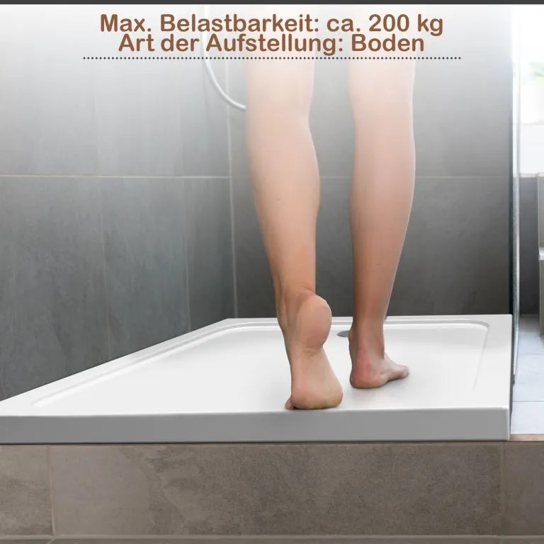 Aquamarin Vană de duș ,pătrata 90 x 90 cm