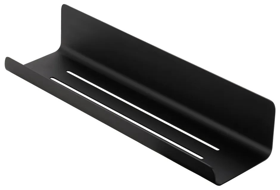 Raft pentru baie negru de montat pe perete din oțel Modo – Blomus