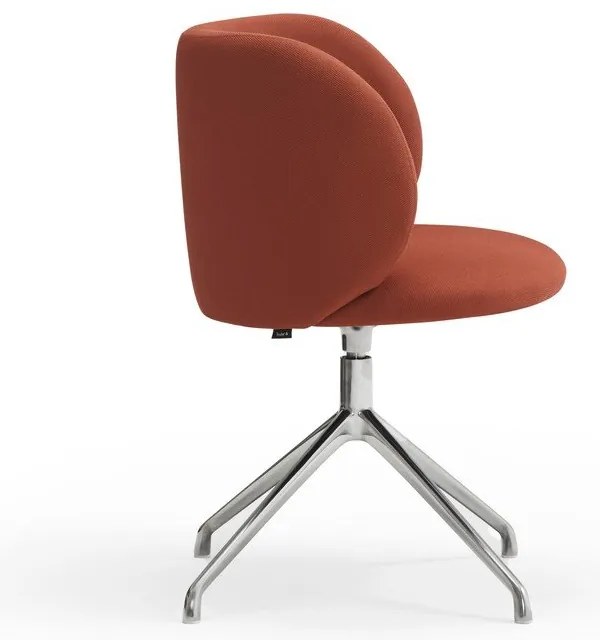 Scaun de sufragerie cărămiziu tapițat Mogi – Teulat