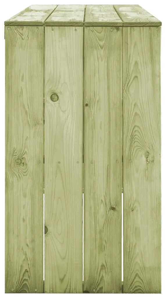 Masa de bar, 130 x 60 x 110 cm, lemn de pin tratat 1, 130 cm