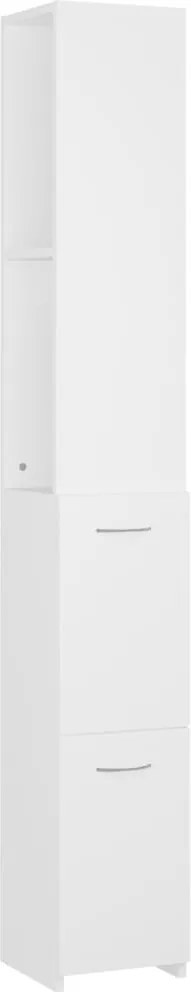 vidaXL Dulap de baie, alb, 25x26,5x170 cm, lemn prelucrat