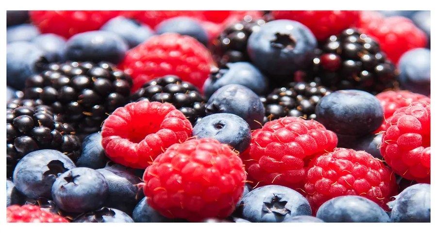 Tablou sticlă acrilică Fructe de padure