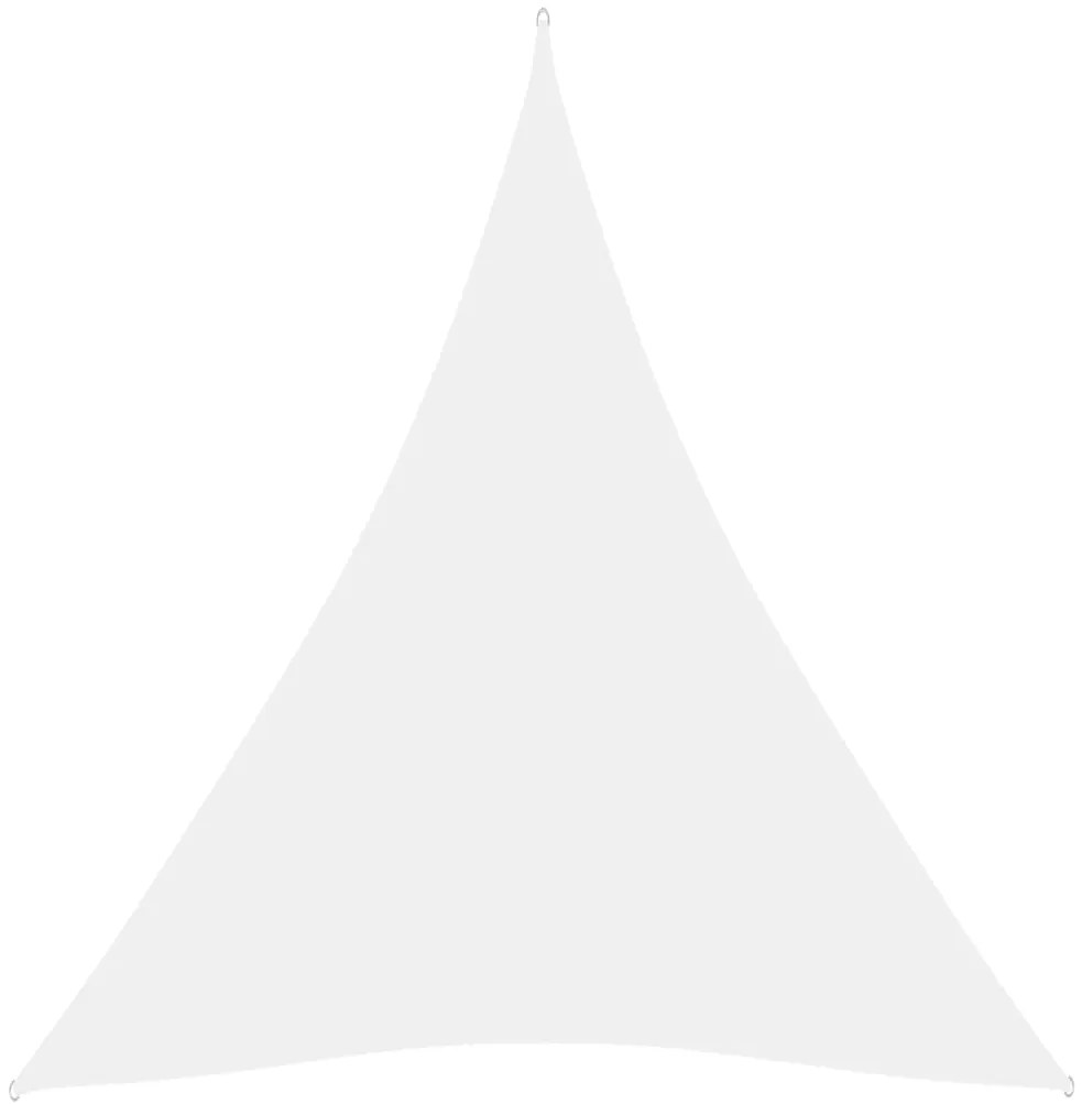 Parasolar, alb, 5x6x6 m, tesatura oxford, triunghiular