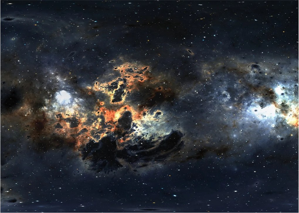 Tablou - Universul cu Nebula (70x50 cm)