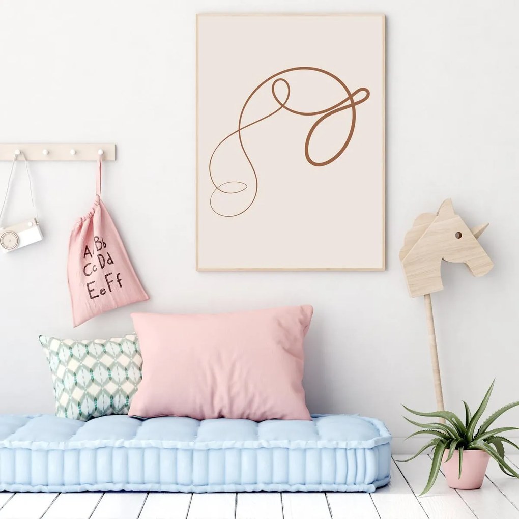 Poster - Abstracție cu linii (A4)