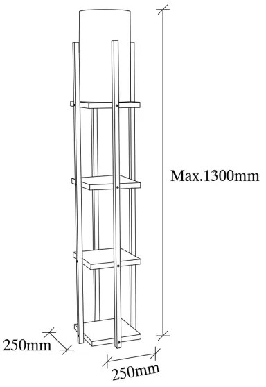 Lampadar 1xE27/40W/230V alb