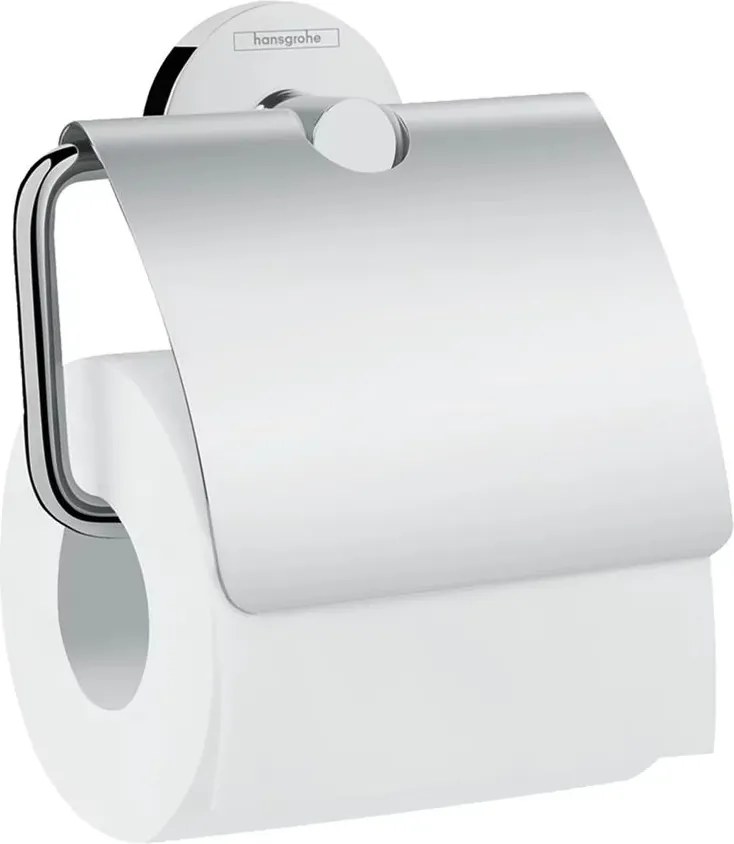 Suport hartie igienica cu aparatoare crom Hansgrohe Logis Universal