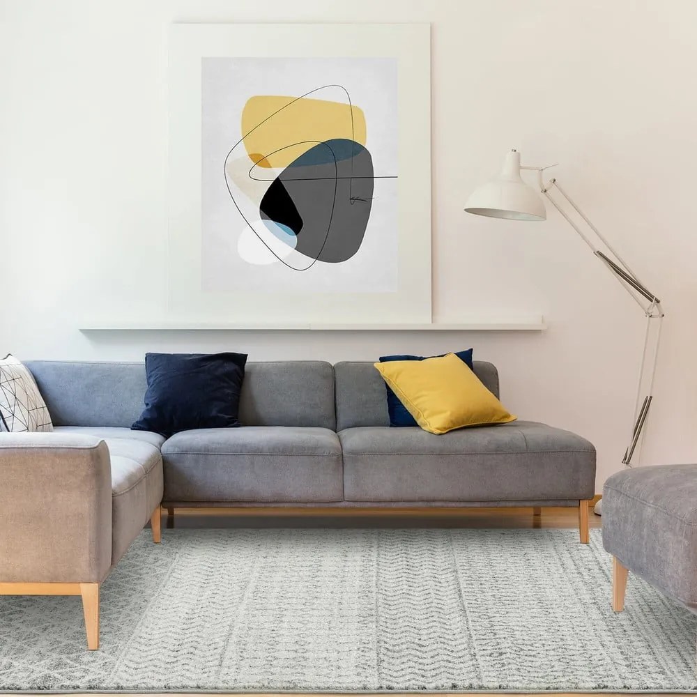 Covor grej 200x290 cm Nova Aztec Grey – Asiatic Carpets