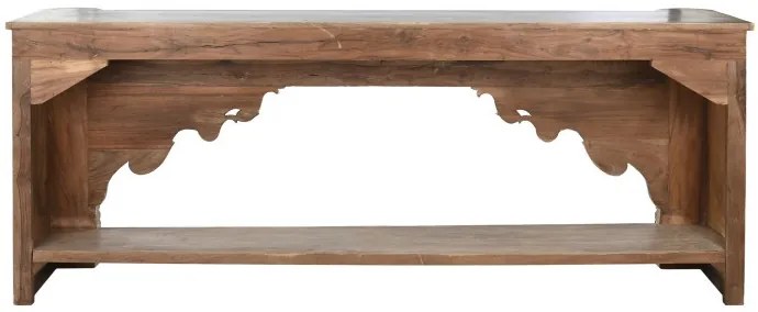 Consola sculptata, natur, din lemn masiv, Imperial