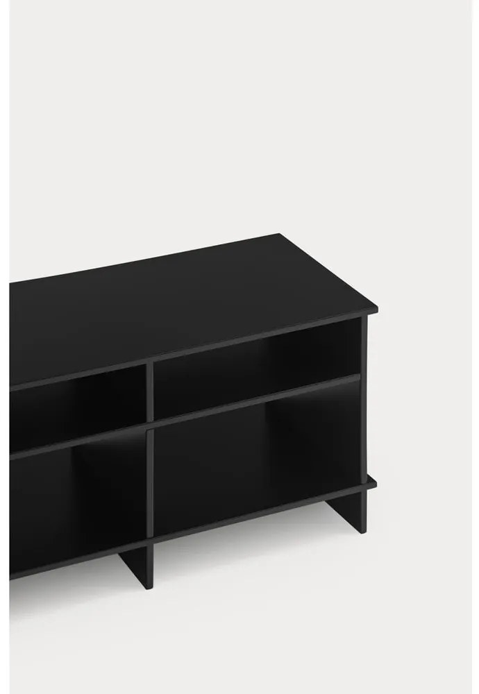 Comodă TV neagră 180x50x40 cm Inari – Teulat