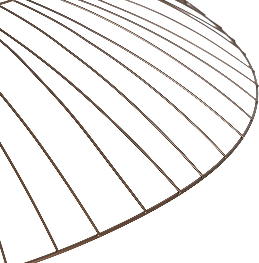 Lampa suspendată inteligentă bronz închis cu abajur dublu, inclusiv Wifi G95 - Pua