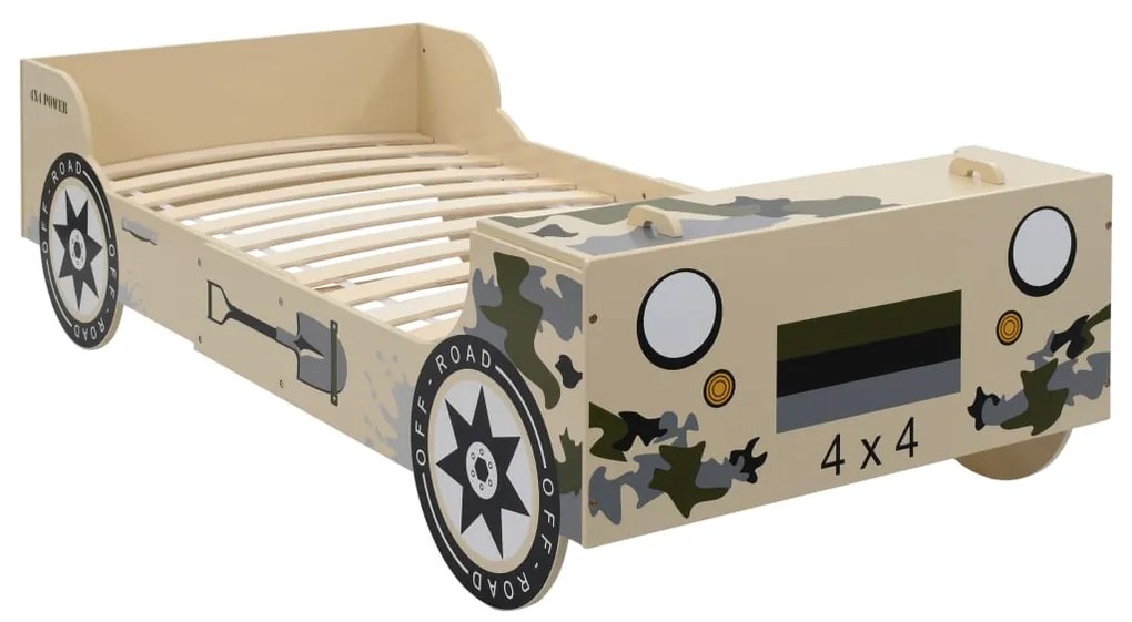 244013 vidaXL Pat off-road pentru copii, camuflaj, 90 x 200 cm