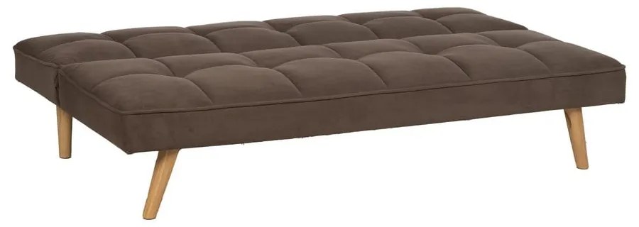 Canapea maro extensibilă cu tapițerie din chenille 175 cm – Ixia