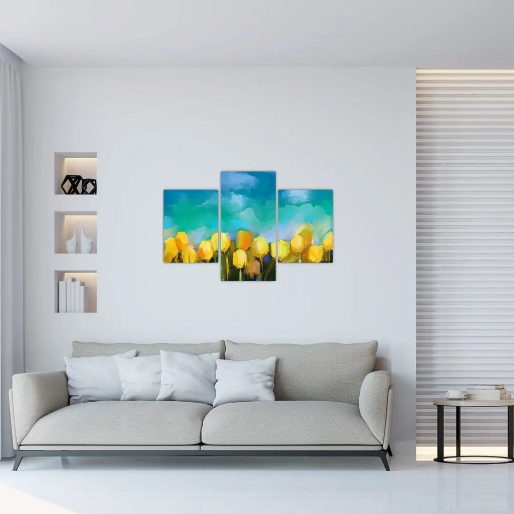 Tablou - Lalele galbene (90x60 cm)