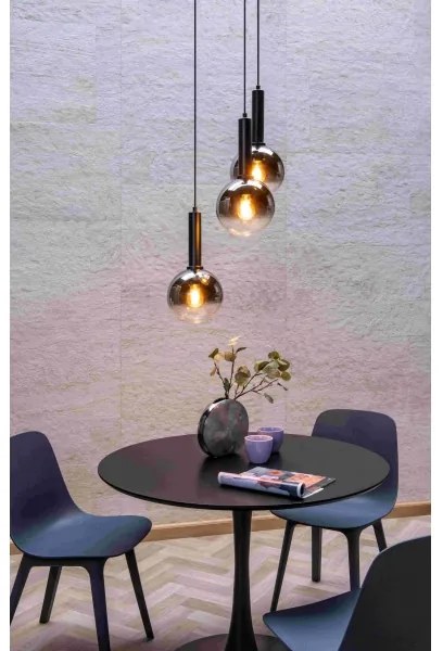 Lustră pe cablu Lucide 45402/13/30 MARIUS 3xE27/40W/230V negru