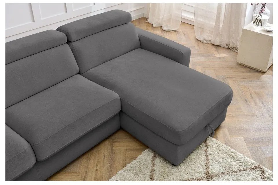 Colțar gri închis extensibil (cu colț variabil) Monaco – Bobochic Paris