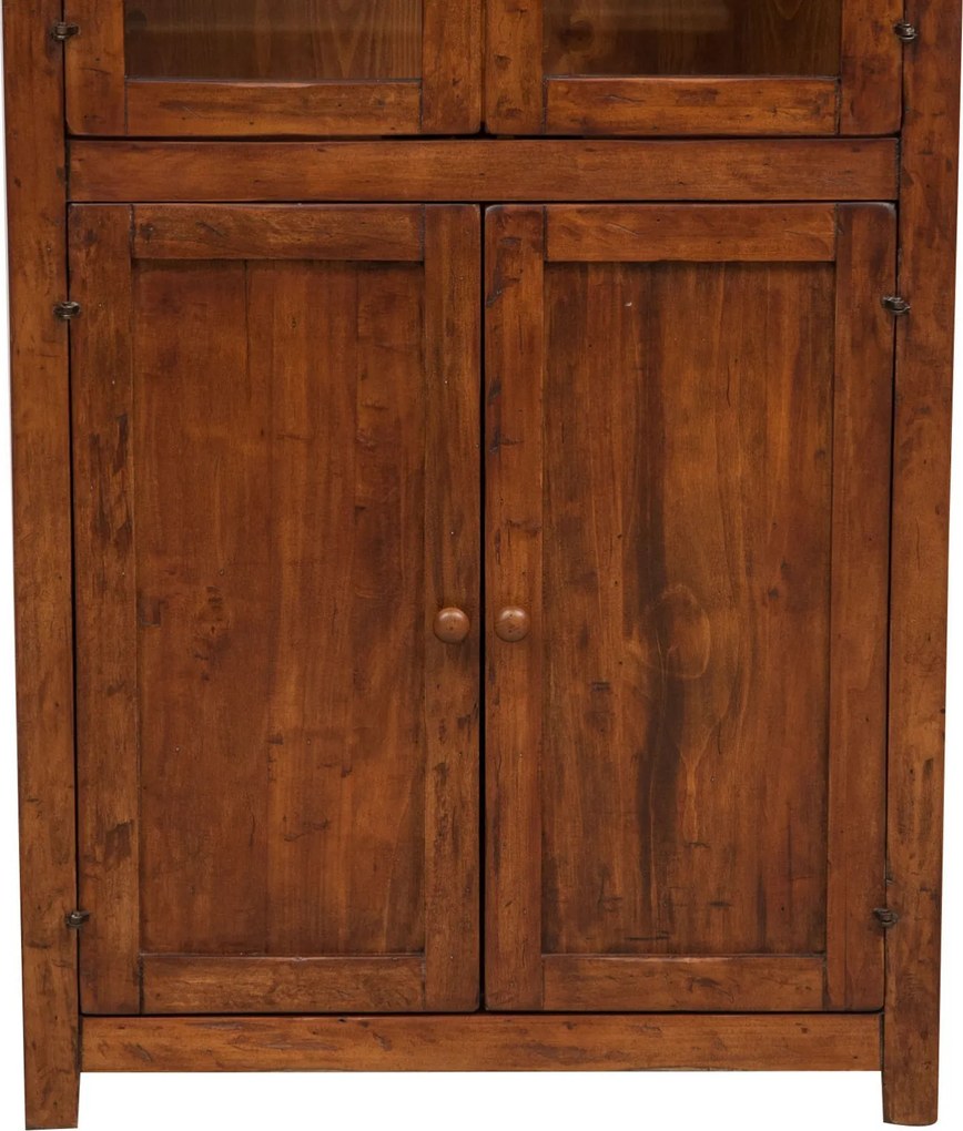 Vitrina, L68 25 H130 cm, nuc antic, lemn masiv