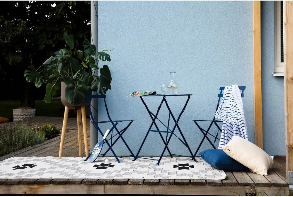 Set mobilier de grădină Bonami Essentials Retro, albastru închis