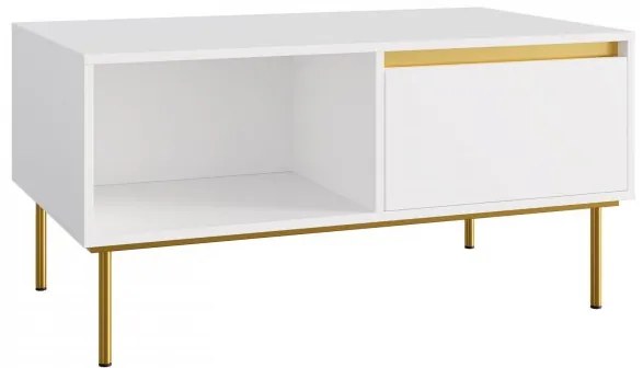 Măsuță de cafea Gelean (Alb + auriu) . 1103712