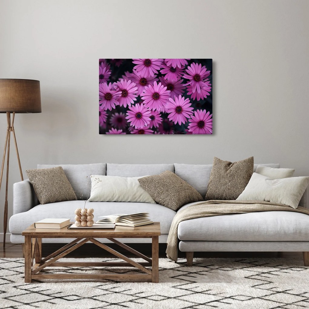 Tablou cu florile roz (90x60 cm)