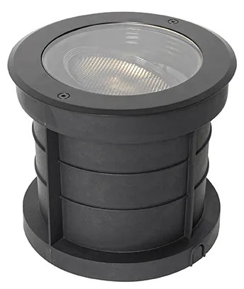 Spot exterior îngropat negru AR111 reglabil IP65 - Delux Honey