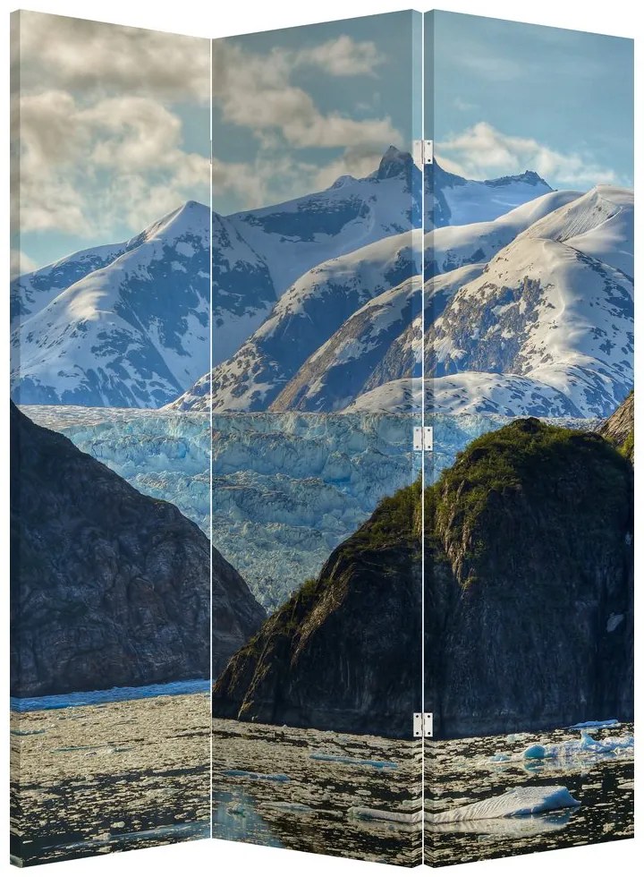 Paravan - Peisaj cu munții (126x170 cm)
