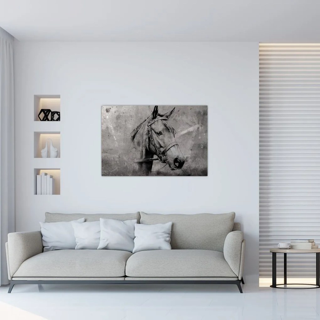 Tablou - Portret de cal (90x60 cm)