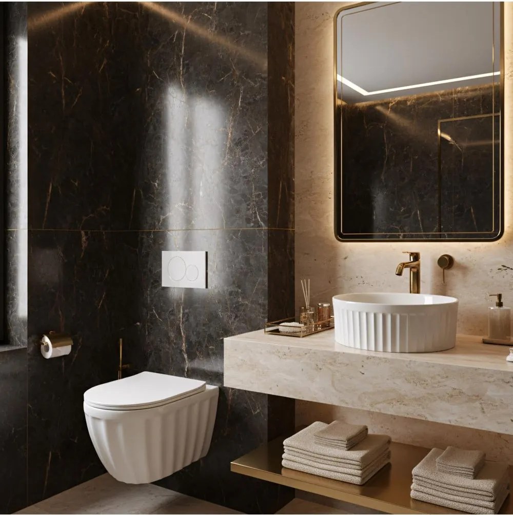 Lavoar pe blat DUO alb