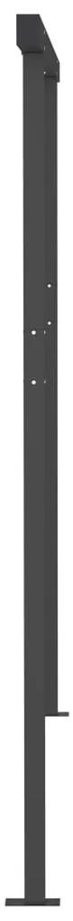 Copertina retractabila manual cu LED, galben  alb, 4x3,5 m Galben si alb, 4 x 3.5 m